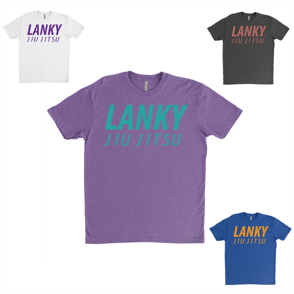 Lanky Impact Logo T - Purple, Charcoal, Royal, White