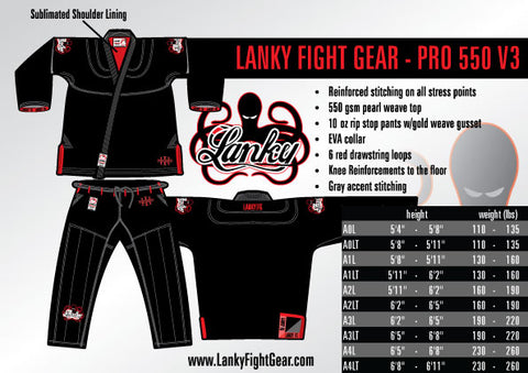 Lanky PRO 550 V3 - Black - SEPARATES - Pants