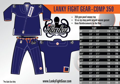 COMP 350 - Blue - Lanky Fight Gear
 - 1