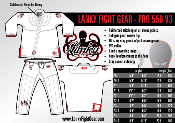 Lanky PRO 550 V3 - White - SEPARATES - Pants