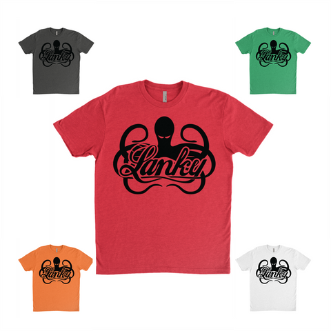 Lanky Logo T - Red, Green, Orange, White, Charcoal